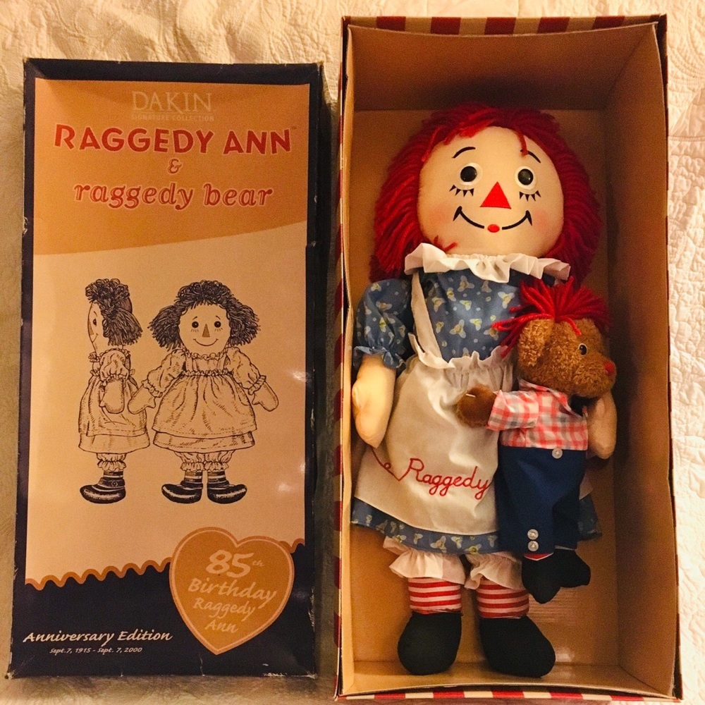 Dakin Limited Edition Raggedy Ann & Raggedy Bear